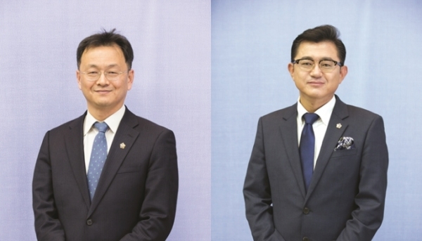 ▲민경선(왼쪽부터), 박근철 경기도의회 하반기 더불어민주당 대표의원 후보./경기도의회