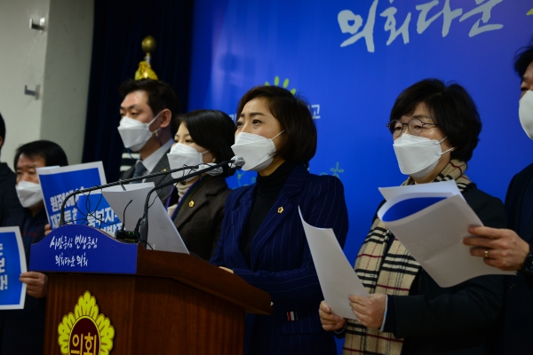 안혜영 의원 등 수원출신 도의원들은 