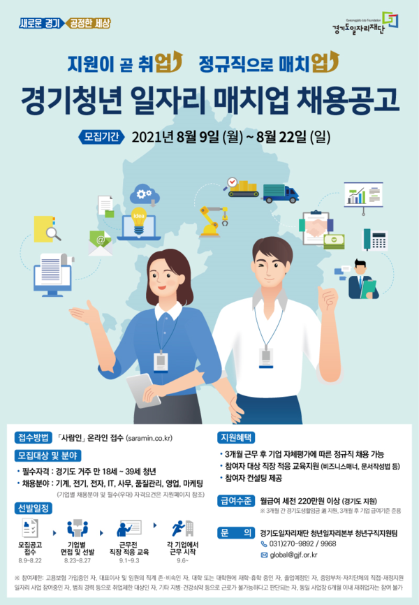 경기청년 일자리 매치업 취업지원 2차 모집 [사진=경기도]