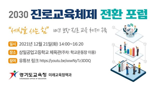 2030 진로교육체제 전환 포럼 유튜브 채널 생방송 섬네일 캡쳐