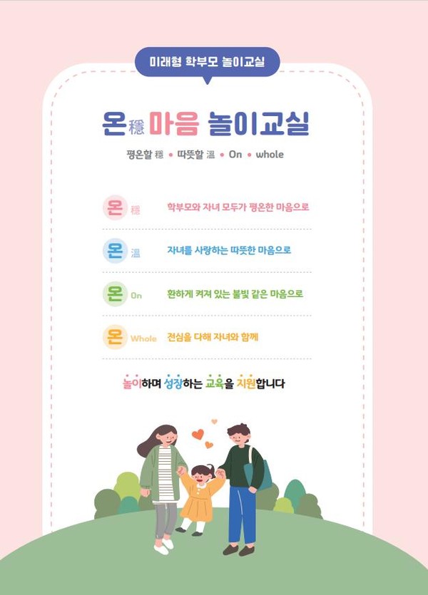 ‘온(穩)마음 놀이교실’ 프로그램 일부 캡쳐[사진=경기도교육청]