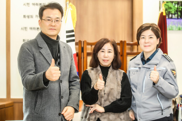 김경희 화성시의회 의장, 화성동탄경찰서와 조례제정 협력 간담회[사진=화성시의회]