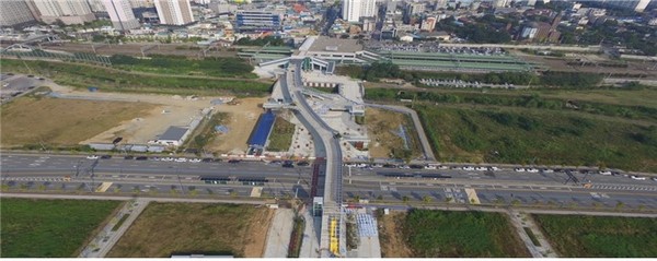 서정리역 공중보행교 임시 개통, 접근성 개선으로 상권 활성화 기여[사진=평택시]