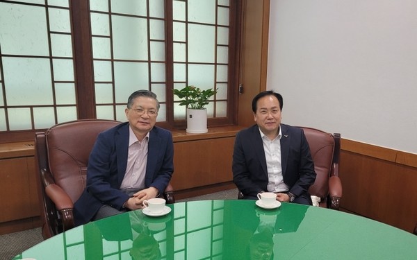 이권재 오산시장, 이한준 LH사장과 오찬 회동[사진=오산시]