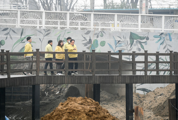 이권재 오산시장, 여름철 자연재난 대비 취약지역 현장점검[사진=오산시]