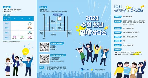 2023 수원 청년 별별상담소 홍보물.[사진=수원특례시]