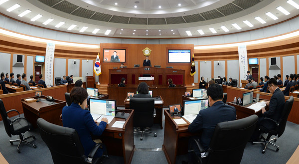 오산시의회 제276회 임시회 개회[사진=오산시의회]