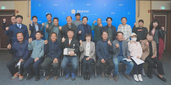 평택시의회 김명숙 의원, 친환경 농업인 연합회와의 간담회 개최[사진=평택시의회]