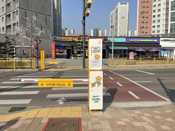 화성시,초등학교 앞 어린이 교통사고 원천 차단[사진=화성시]