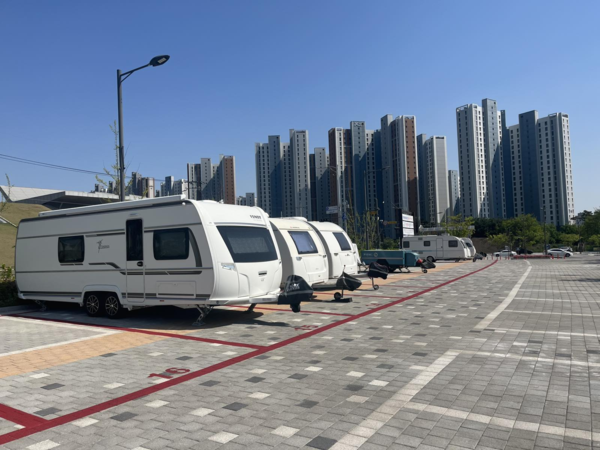 오산시, 삼미공영주차장 캠핑카 등 주차 운영개시[사진=오산시]