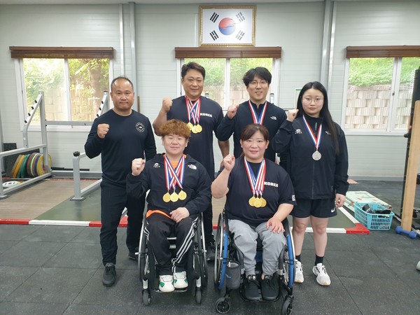 평택시청 장애인역도팀 두 대회 연속 전원 메달 획득![사진=평택시]