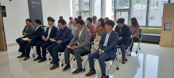 평택시 지산동 행정복지센터(동장 최효승)는 지난 23일(화) 오전 11시 청사 3층에서 구내식당 개소식 행사를 진행했다.[사진=김철배 기자]