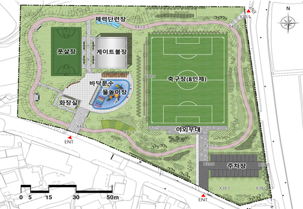당수체육공원 조성 계획도.[사진=수원특례시]