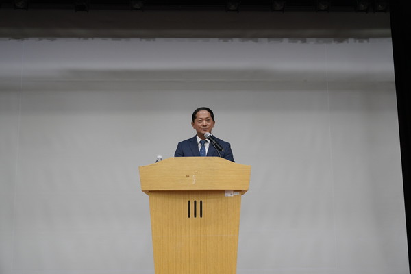 이재준 경기도주식회사 신임 대표이사가 17일 취임사를 통해 포부를 밝히고 있다. [사진=경기도]