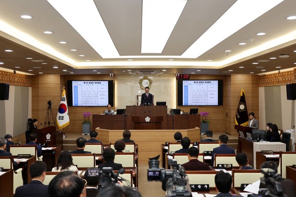 평택시의회 제253회 제2차 정례회 전경