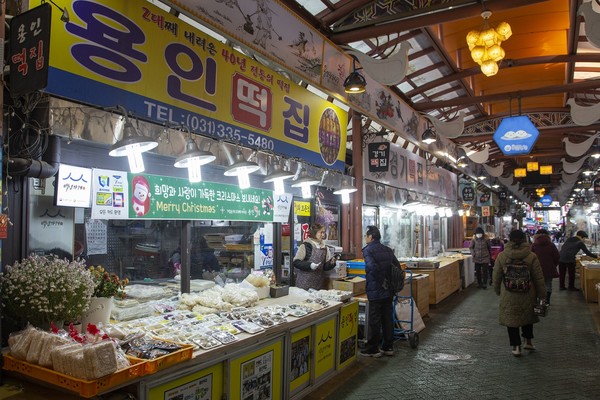 용인중앙시장 전경