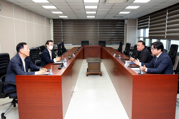 수원도시공사-한국중소기업발전협회 탑동IV 성공을 위한 간담회 [사진=수원도시공사]