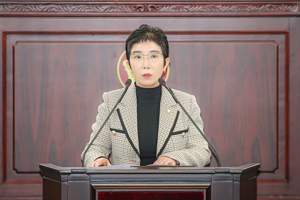조오순 화성특례시의회 의원이 5분 자유발언을 하고 있다. [사진=화성시의회]