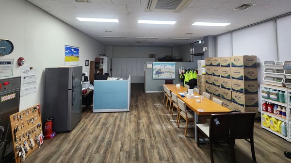 동탄호수공원 휴게시설 내부