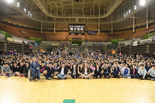 제7회 화성특례시장기 탁구대회 단체 기념촬영