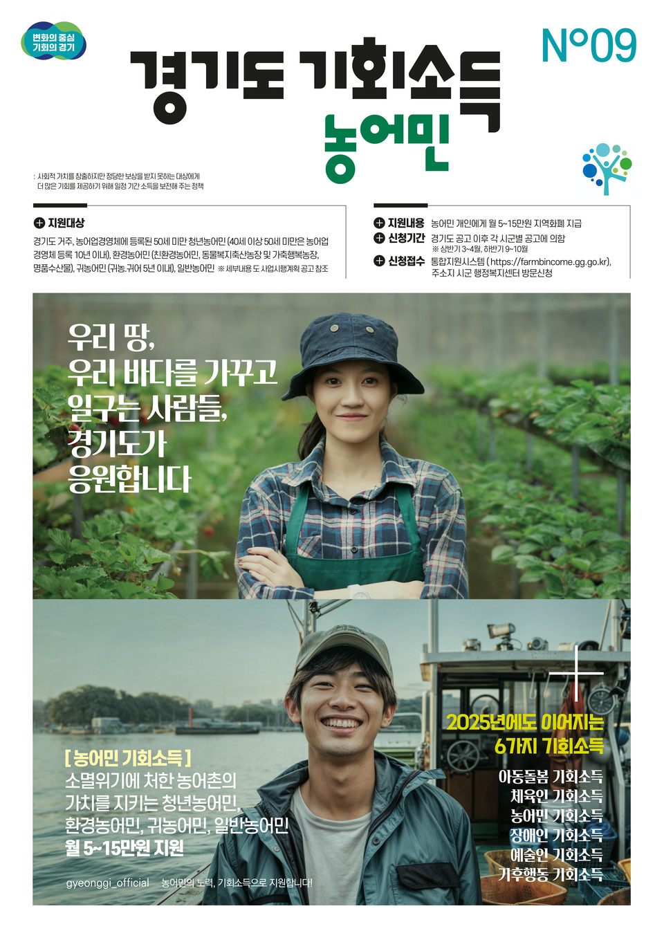 2025 경기도 농어민 기회소득 포스터